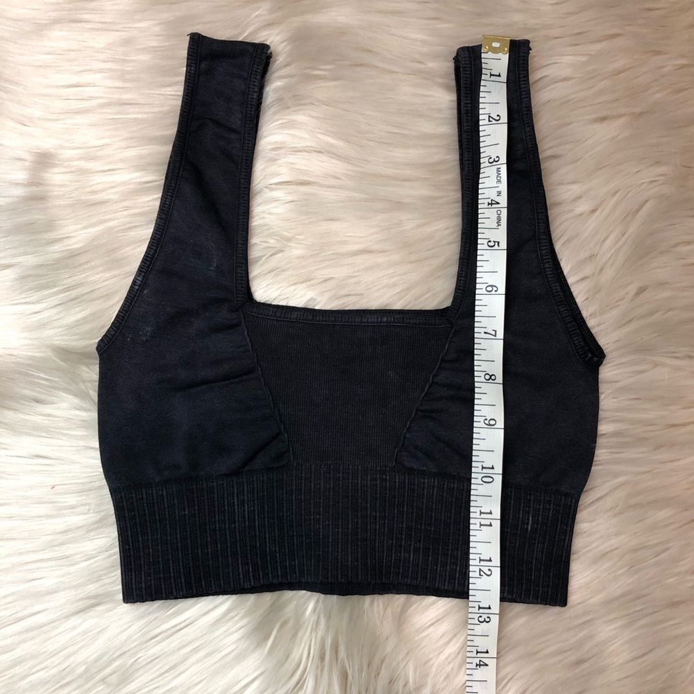 FREE PEOPLE Good Karma Square Neck Bra Crop Top XS/S - Picture 7 of 9